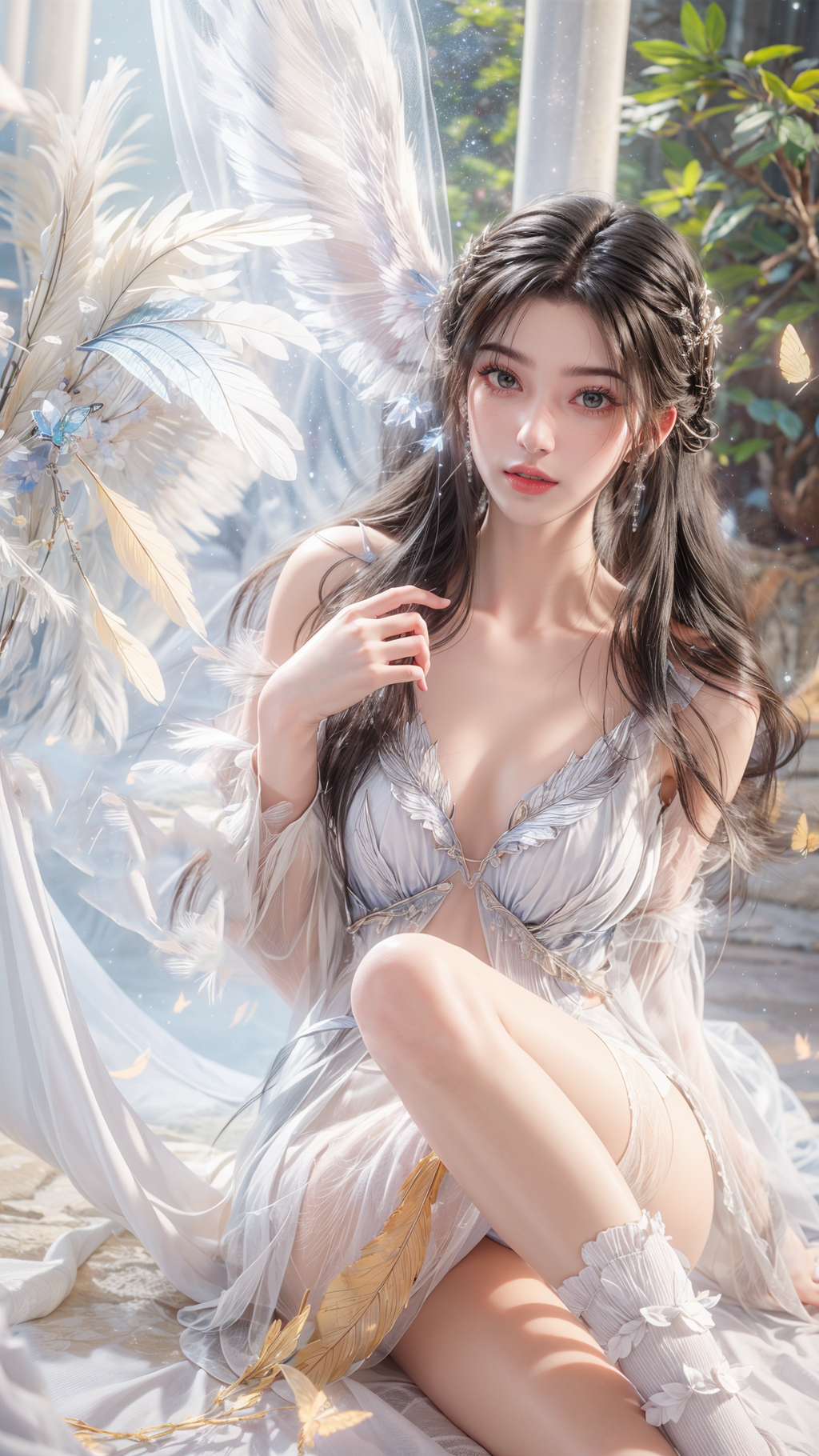 01-008-Sheer short skirt with beautiful legs-7.8limuwan